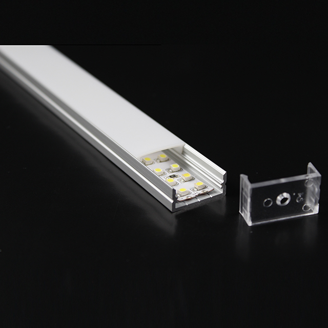 날개 없는 W23.5mm*H10.9mm (안 폭 20mm) LED 알루미늄 단면도